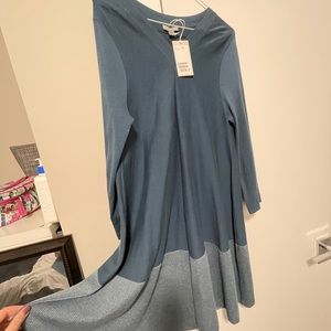 Two toned cos midi dress